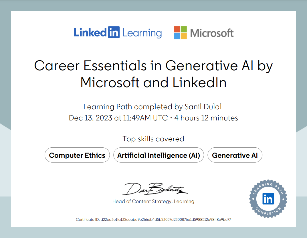Career Essentials in Generative AI